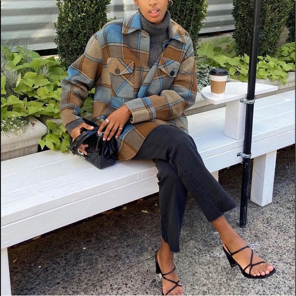 Field jacket!! Work jacketOversized plaid shirt/jacket. Layer it up! - Picture 3 of 8